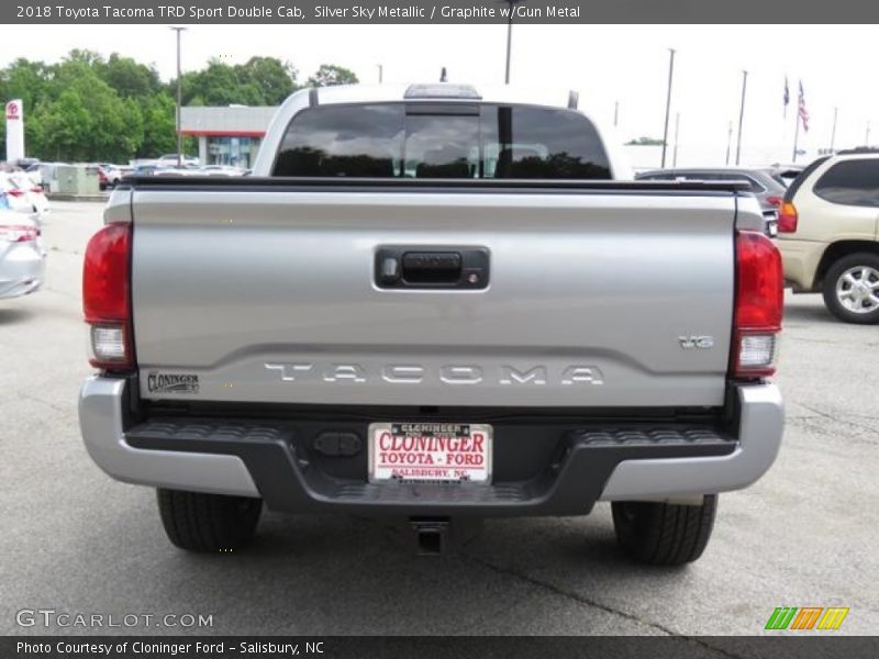 Silver Sky Metallic / Graphite w/Gun Metal 2018 Toyota Tacoma TRD Sport Double Cab