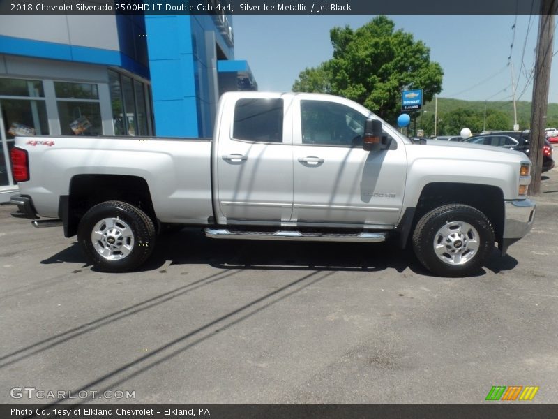 Silver Ice Metallic / Jet Black 2018 Chevrolet Silverado 2500HD LT Double Cab 4x4