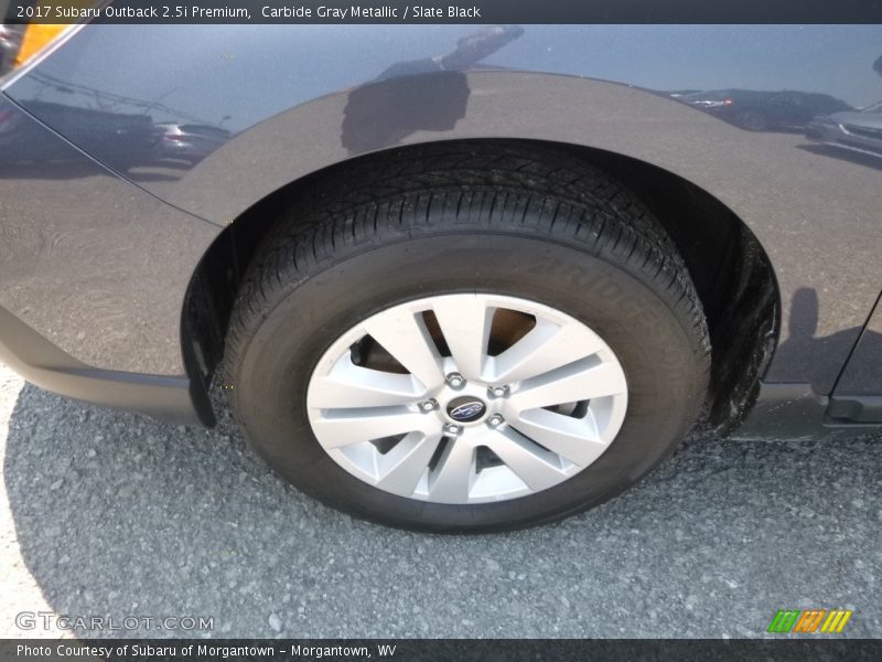 Carbide Gray Metallic / Slate Black 2017 Subaru Outback 2.5i Premium