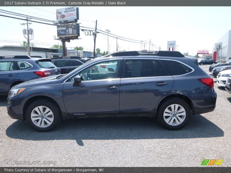 Carbide Gray Metallic / Slate Black 2017 Subaru Outback 2.5i Premium