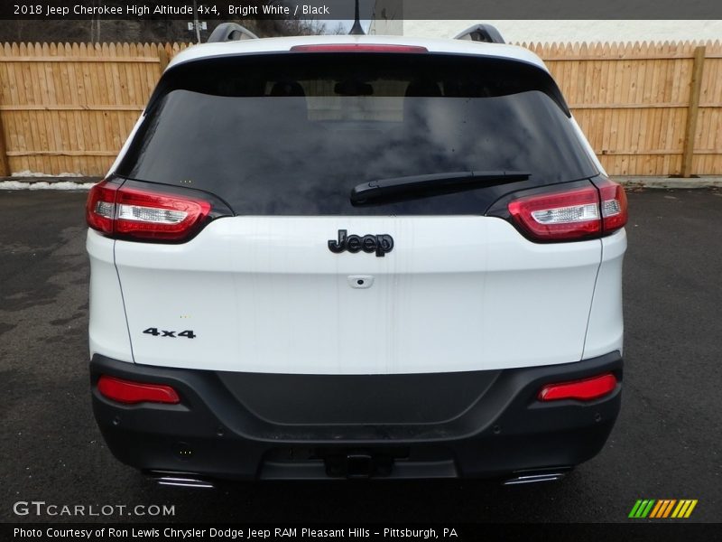 Bright White / Black 2018 Jeep Cherokee High Altitude 4x4