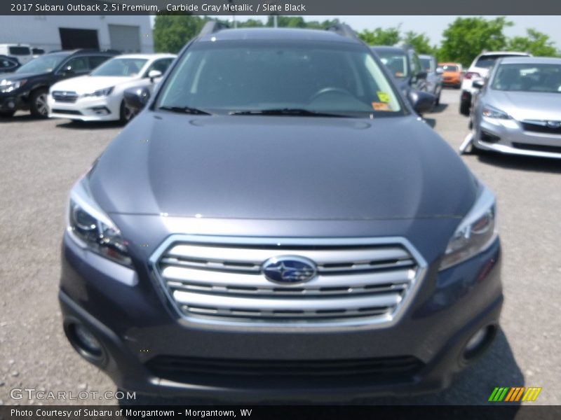 Carbide Gray Metallic / Slate Black 2017 Subaru Outback 2.5i Premium