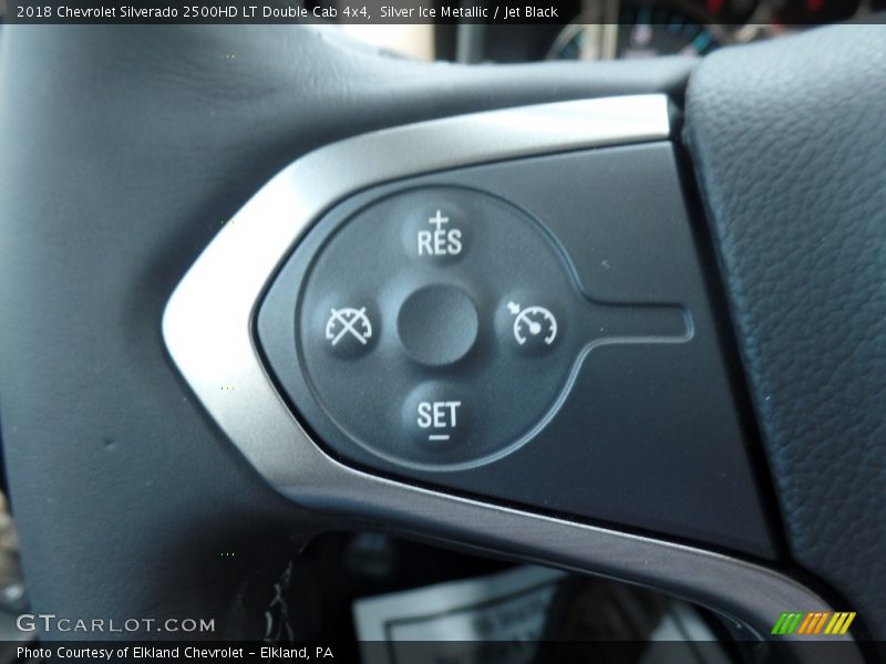 Silver Ice Metallic / Jet Black 2018 Chevrolet Silverado 2500HD LT Double Cab 4x4