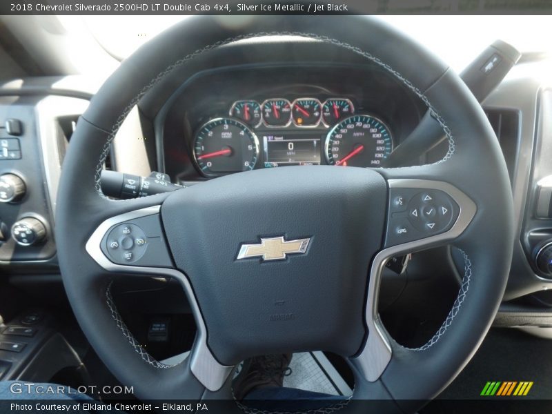 Silver Ice Metallic / Jet Black 2018 Chevrolet Silverado 2500HD LT Double Cab 4x4