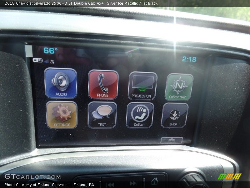 Silver Ice Metallic / Jet Black 2018 Chevrolet Silverado 2500HD LT Double Cab 4x4