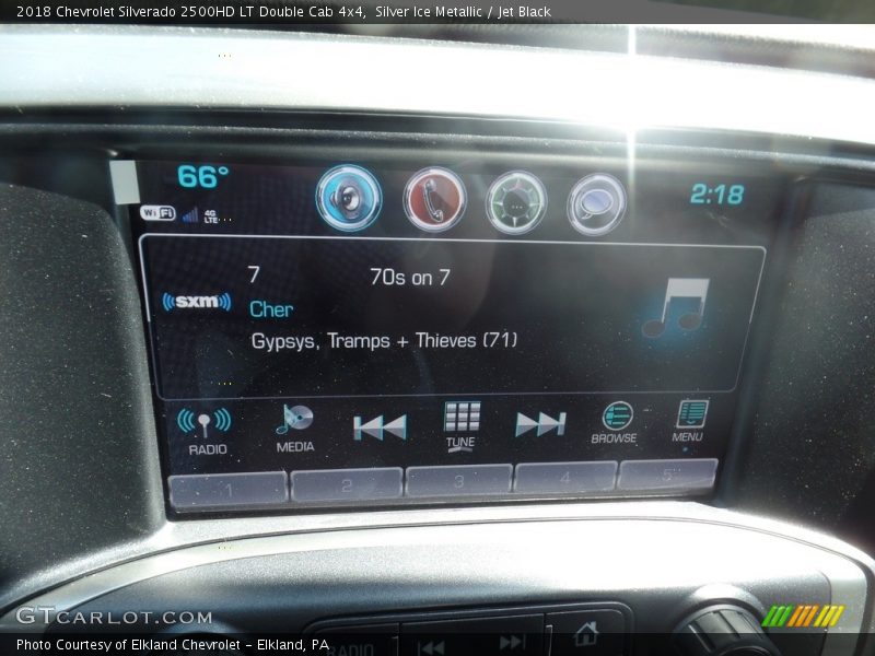 Silver Ice Metallic / Jet Black 2018 Chevrolet Silverado 2500HD LT Double Cab 4x4