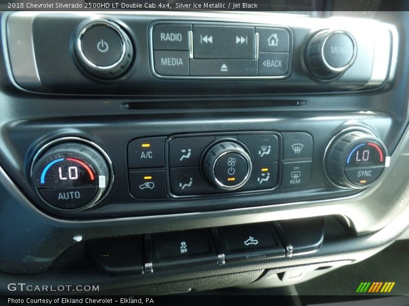 Silver Ice Metallic / Jet Black 2018 Chevrolet Silverado 2500HD LT Double Cab 4x4