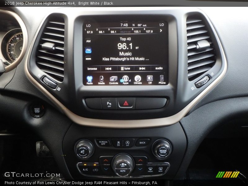 Bright White / Black 2018 Jeep Cherokee High Altitude 4x4