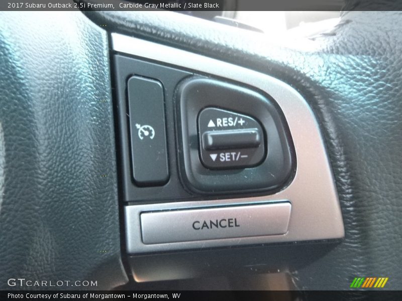 Carbide Gray Metallic / Slate Black 2017 Subaru Outback 2.5i Premium