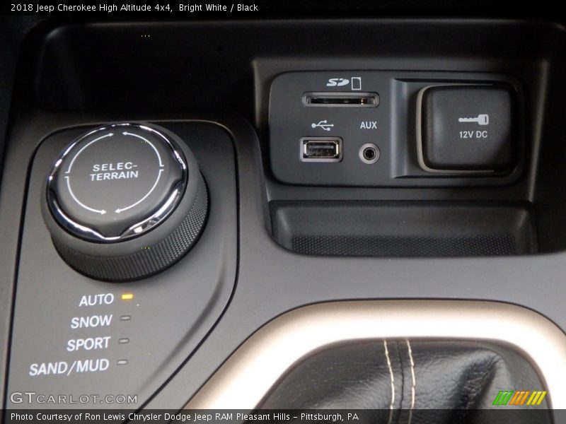 Bright White / Black 2018 Jeep Cherokee High Altitude 4x4