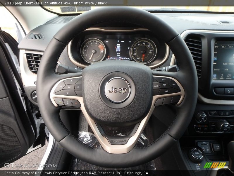 Bright White / Black 2018 Jeep Cherokee High Altitude 4x4