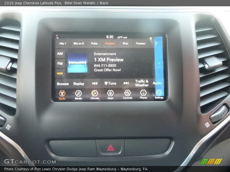 Billet Silver Metallic / Black 2019 Jeep Cherokee Latitude Plus