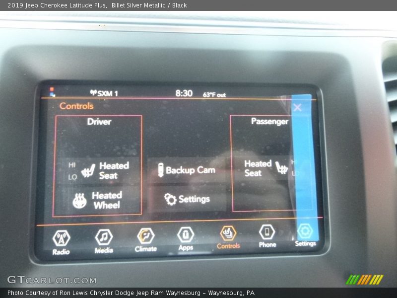 Billet Silver Metallic / Black 2019 Jeep Cherokee Latitude Plus
