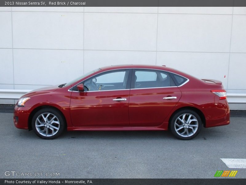 Red Brick / Charcoal 2013 Nissan Sentra SV