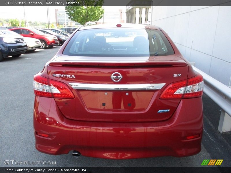 Red Brick / Charcoal 2013 Nissan Sentra SV