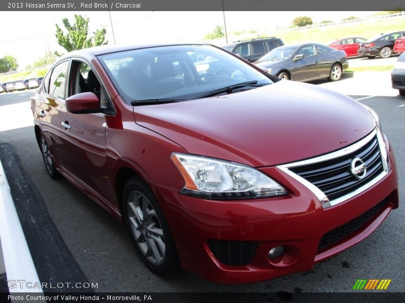Red Brick / Charcoal 2013 Nissan Sentra SV