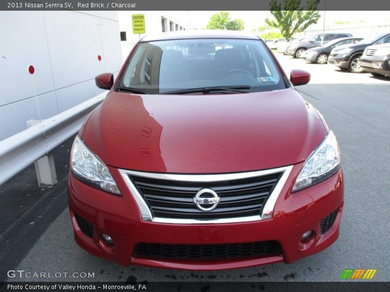 Red Brick / Charcoal 2013 Nissan Sentra SV