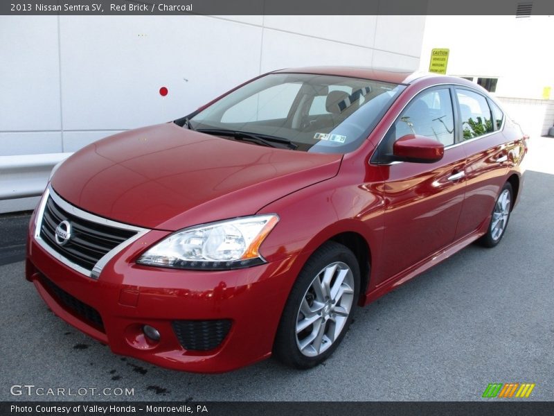 Red Brick / Charcoal 2013 Nissan Sentra SV