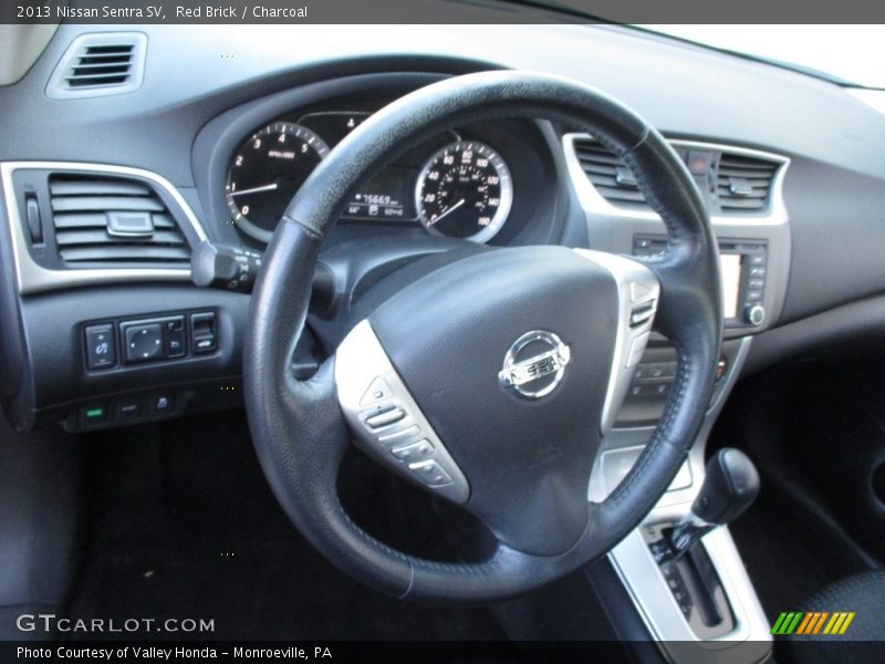 Red Brick / Charcoal 2013 Nissan Sentra SV