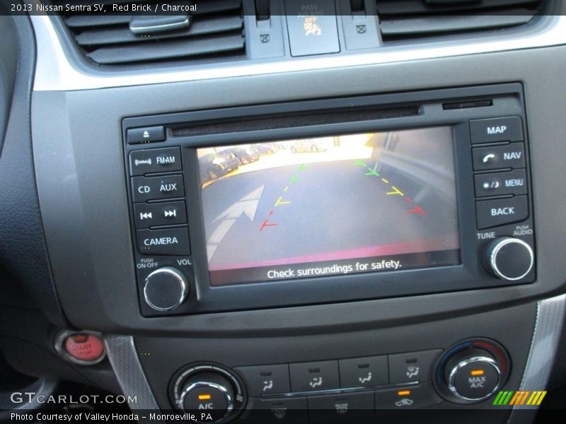 Red Brick / Charcoal 2013 Nissan Sentra SV
