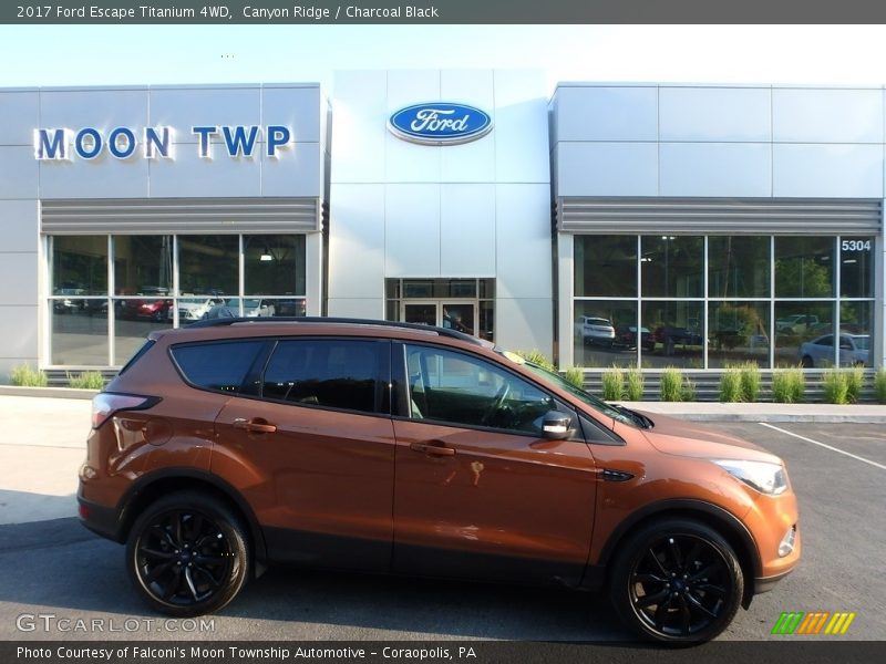 Canyon Ridge / Charcoal Black 2017 Ford Escape Titanium 4WD