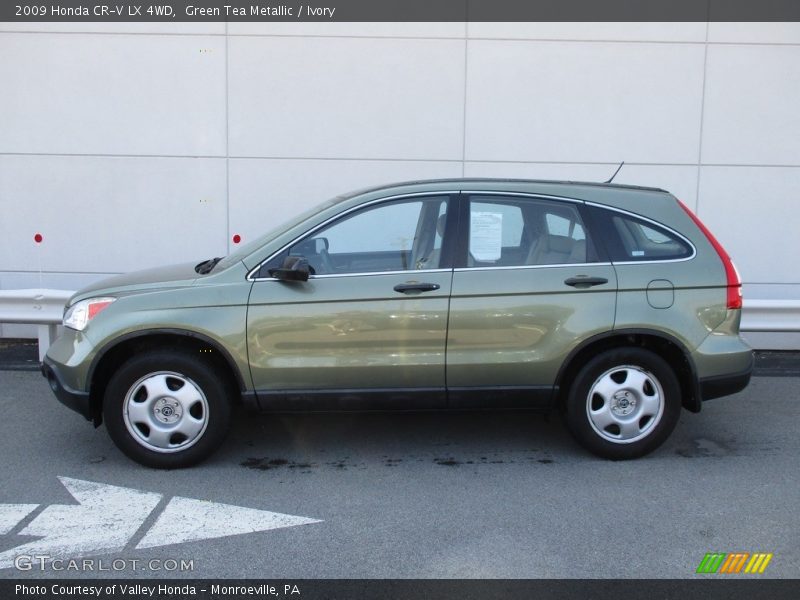 Green Tea Metallic / Ivory 2009 Honda CR-V LX 4WD