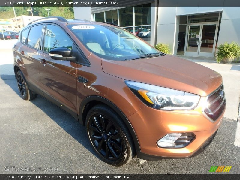 Canyon Ridge / Charcoal Black 2017 Ford Escape Titanium 4WD