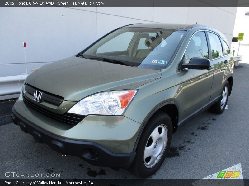 Green Tea Metallic / Ivory 2009 Honda CR-V LX 4WD