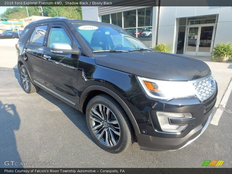 Shadow Black / Ebony Black 2016 Ford Explorer Platinum 4WD