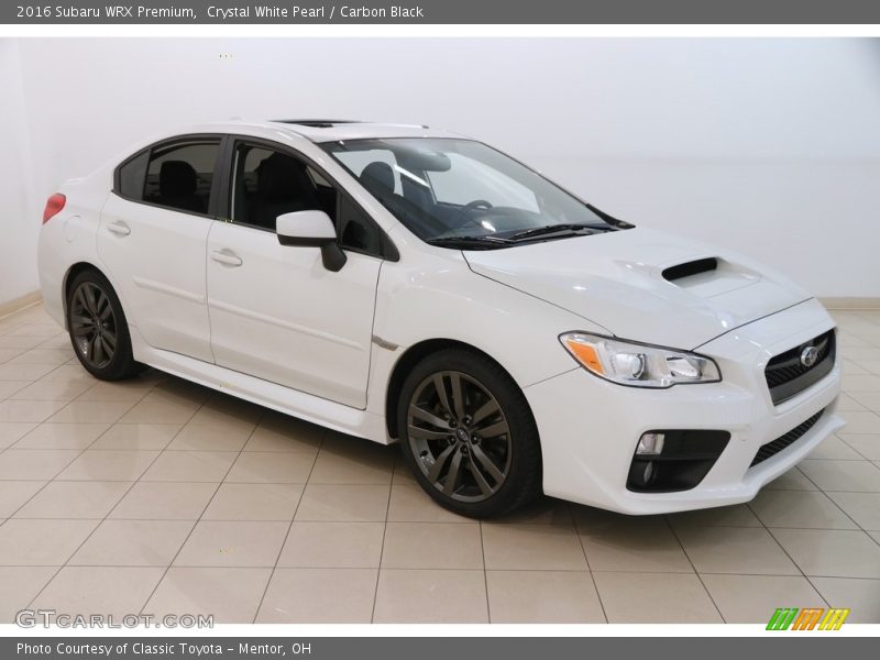 Crystal White Pearl / Carbon Black 2016 Subaru WRX Premium