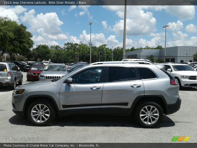 Billet Silver Metallic / Black 2019 Jeep Cherokee Latitude