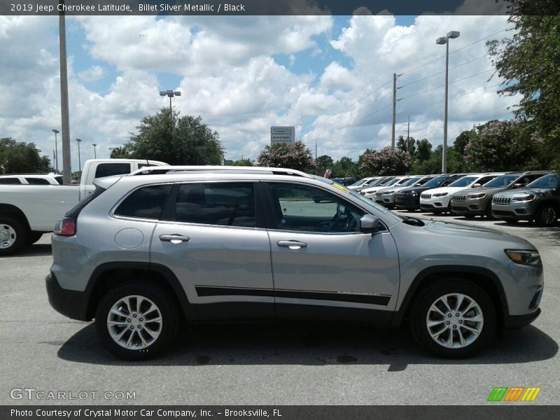 Billet Silver Metallic / Black 2019 Jeep Cherokee Latitude