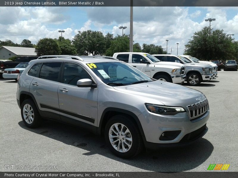 Billet Silver Metallic / Black 2019 Jeep Cherokee Latitude