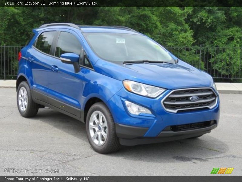 Lightning Blue / Ebony Black 2018 Ford EcoSport SE
