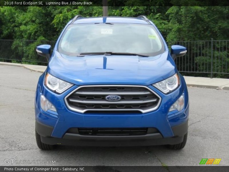 Lightning Blue / Ebony Black 2018 Ford EcoSport SE