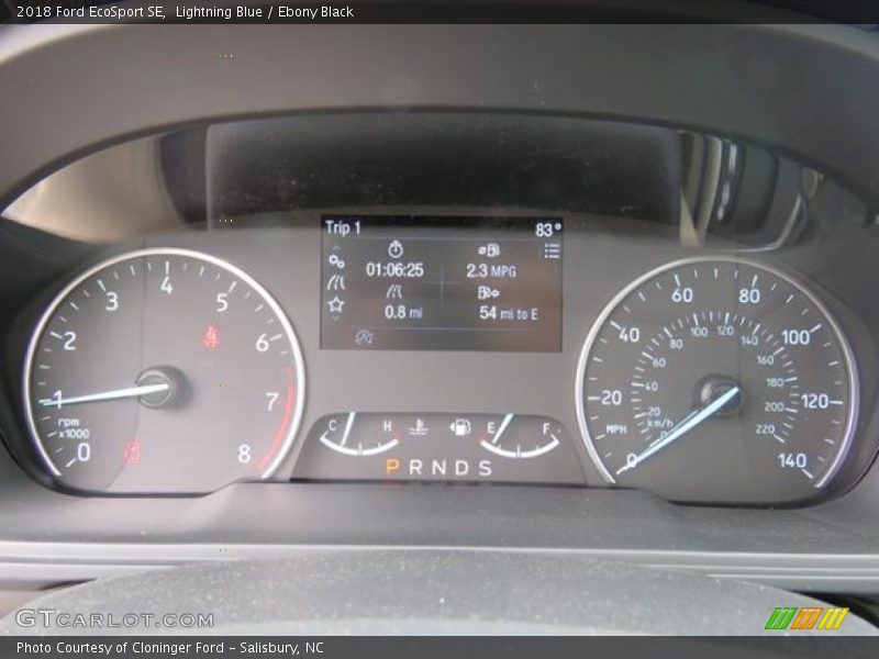 Lightning Blue / Ebony Black 2018 Ford EcoSport SE