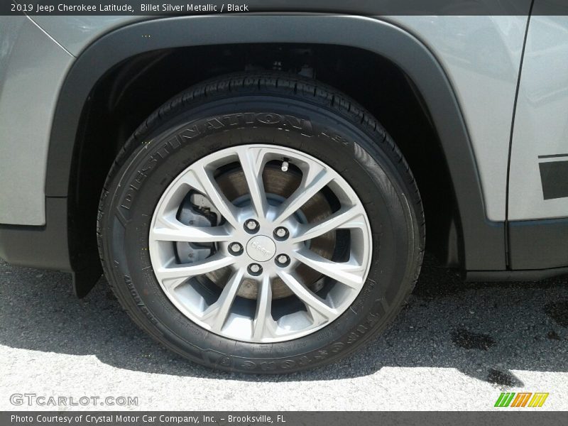 Billet Silver Metallic / Black 2019 Jeep Cherokee Latitude