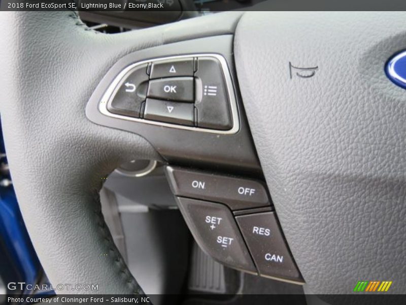 Lightning Blue / Ebony Black 2018 Ford EcoSport SE