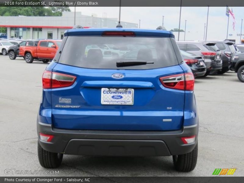 Lightning Blue / Ebony Black 2018 Ford EcoSport SE