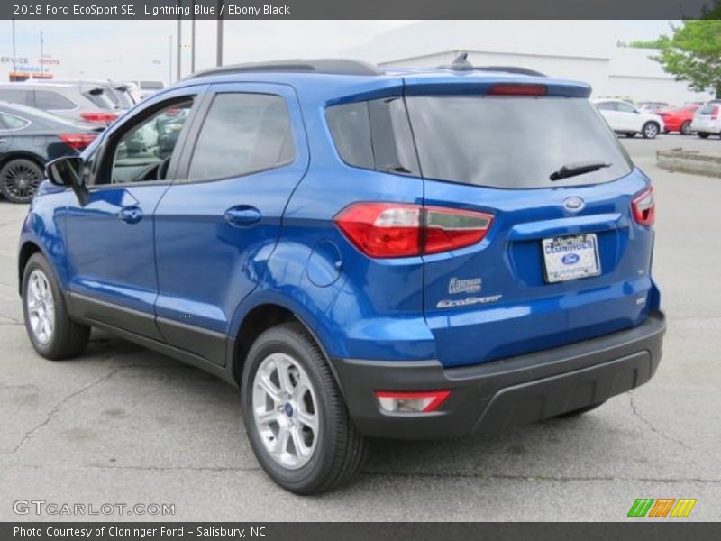 Lightning Blue / Ebony Black 2018 Ford EcoSport SE