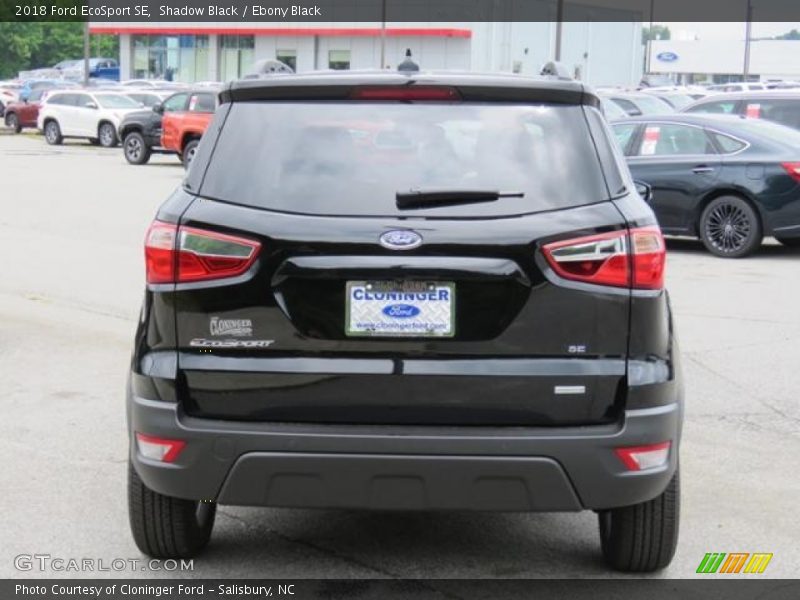 Shadow Black / Ebony Black 2018 Ford EcoSport SE