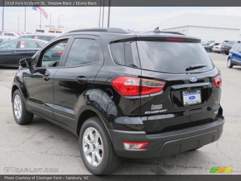 Shadow Black / Ebony Black 2018 Ford EcoSport SE
