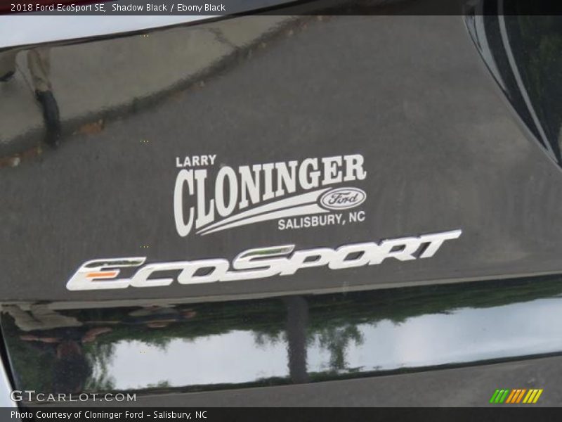 Shadow Black / Ebony Black 2018 Ford EcoSport SE