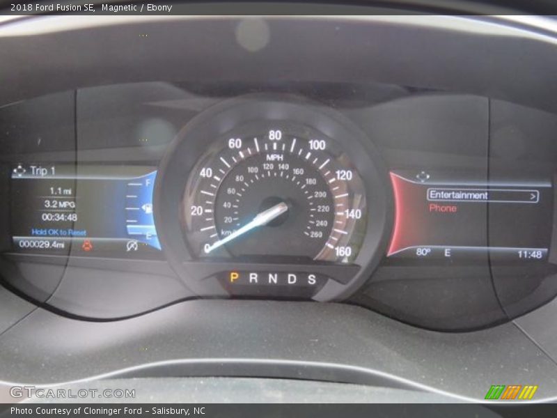 Magnetic / Ebony 2018 Ford Fusion SE