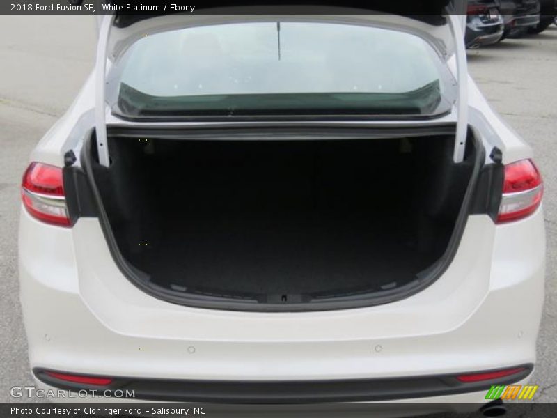 White Platinum / Ebony 2018 Ford Fusion SE