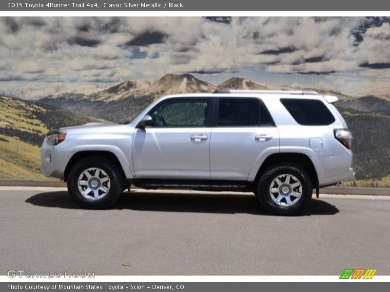 Classic Silver Metallic / Black 2015 Toyota 4Runner Trail 4x4