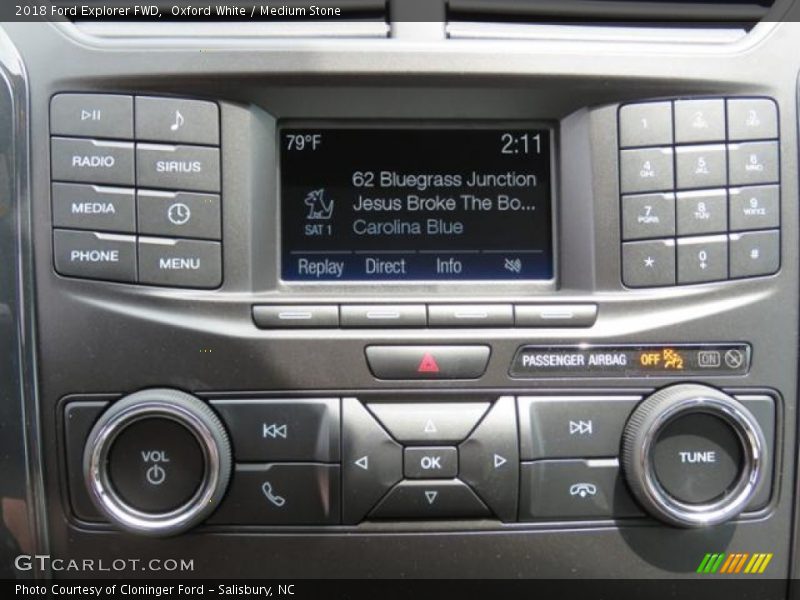 Controls of 2018 Explorer FWD