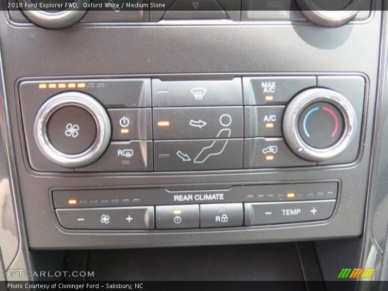 Controls of 2018 Explorer FWD