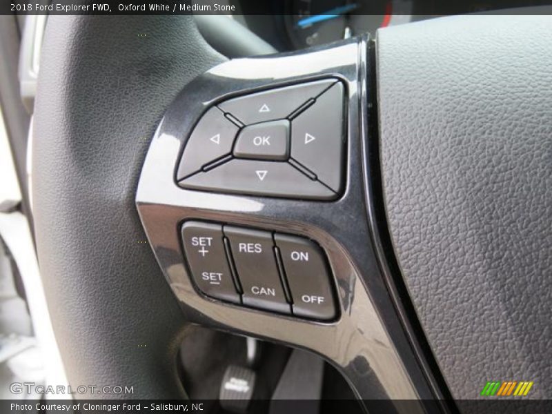 Controls of 2018 Explorer FWD
