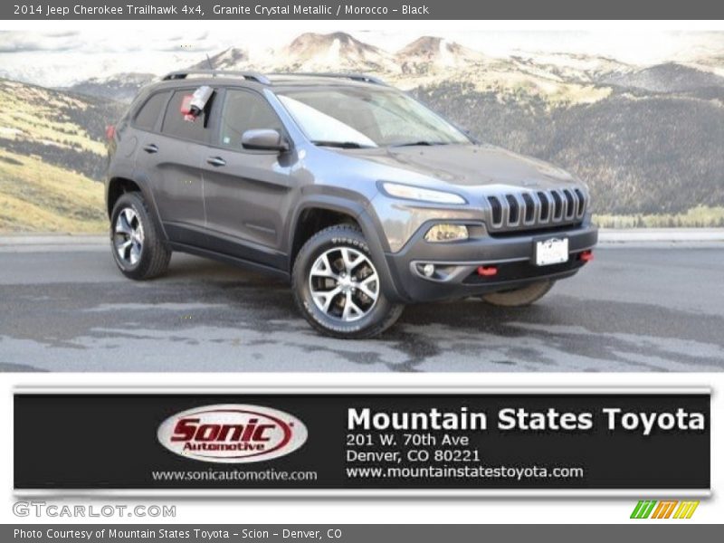 Granite Crystal Metallic / Morocco - Black 2014 Jeep Cherokee Trailhawk 4x4